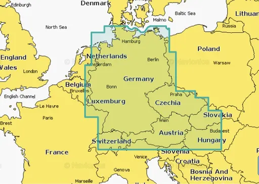 Navionics+ Mapy Německo, Česko, Rakousko, Balaton,Navionics+ Mapy Německo, Česko, Rakousko, Balaton