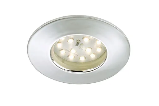BRILONER LED vestavné svítidlo, pr. 7,5 cm, chrom IP44 BRI 7204-018