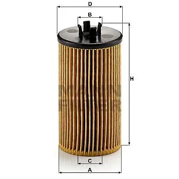 MANN-FILTER HU612/2x pro vozy ALFA ROMEO, FIAT, CHEVROLET, OPEL (HU612/2x)
