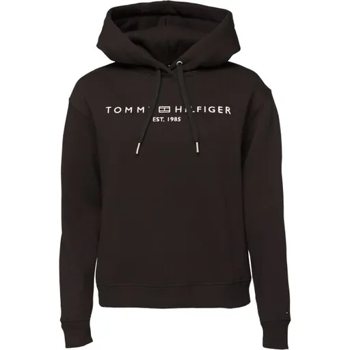 Tommy Hilfiger MODERN REG CORP LOGO HOODIE Dámská mikina, černá, velikost