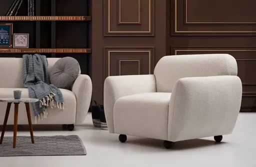 Křeslo ušák Eddy - Cream