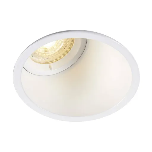 SLV BIG WHITE HORN-A, vestavné svítidlo, QPAR51, kulaté, bílé matné max. 50 W, vč. upínacích pružin 113151