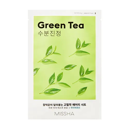 Missha Hydratační plátýnková maska se zeleným čajem Green Tea (Airy Fit Sheet Mask) 19 g