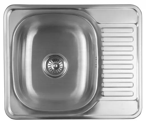 AQUALINE Nerezový vestavný dřez s odkapem 58x18x48cm AQ5848B