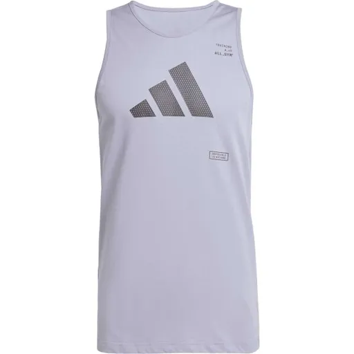 adidas TANK TOP Pánské tílko, šedá, velikost XXL