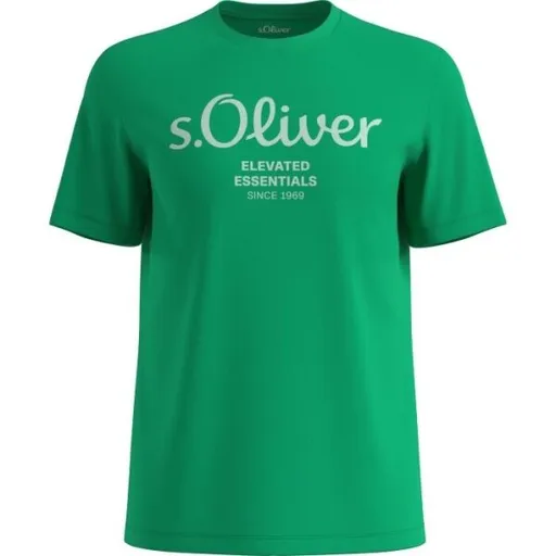 s.Oliver LOGO T-NOOS Pánské tričko, zelená, velikost