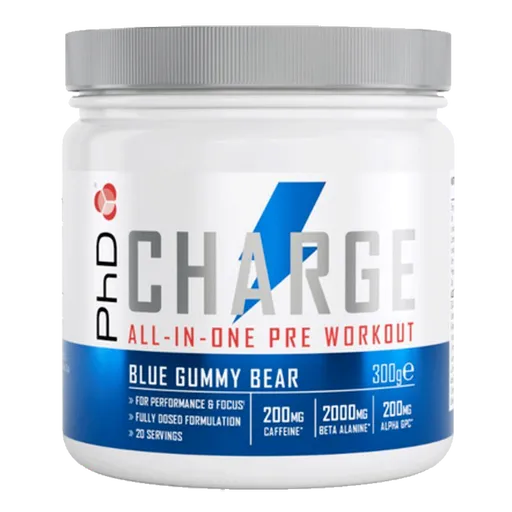 PhD Nutrition Charge Pre-Workout 300g - gumoví medvídci