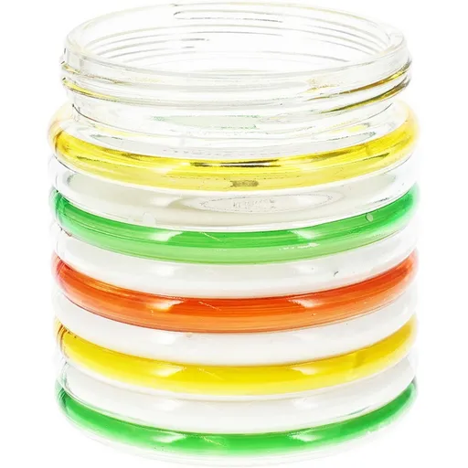 Repelentní svíčka Citronella Stripes, 780 g, 11 v 12 cm, zelená