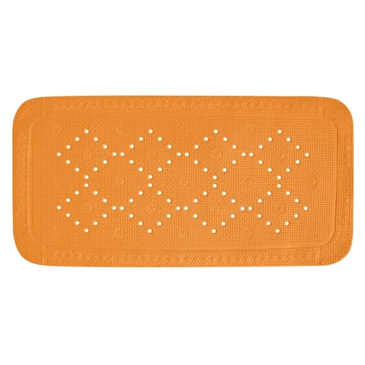 Spirella Protiskluzová podložka do vany ALASKA, oranžová, 71 x 36 cm