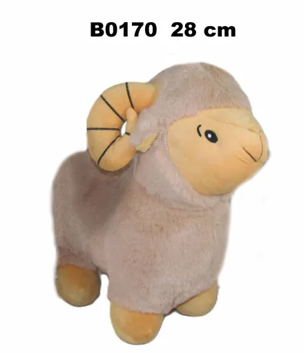 Plyšák Beránek se zvukem hnědý – 28 cm