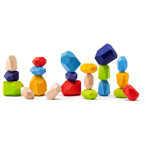 Woody Balanční hra Dřevěné kameny, 21 ks