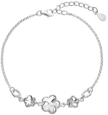 Evolution Group - Pavona Stříbrný náramek s krystaly Swarovski 33112.1