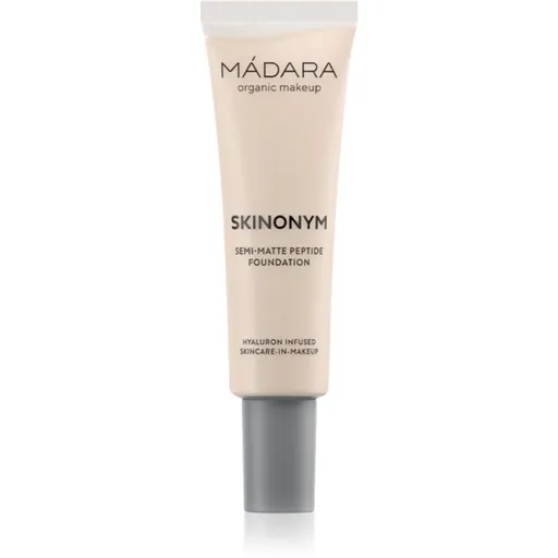 MÁDARA Skinonym Semi-Matte Peptide dlouhotrvající make-up s peptidy odstín Porcelain 10 30 ml