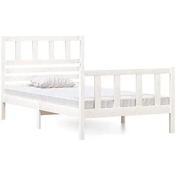 Rám postele bílý masivní dřevo 90 × 190 cm Single, 3101119 (3101119)