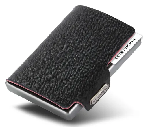 Mini peněženka Mondraghi Saffiano Plus Black