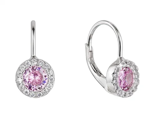 Evolution Group - Pavona Slušivé dívčí náušnice se zirkony 11475.3 rose