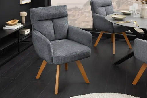 Otočné jídelní křeslo 2 ks GYES Dekorhome