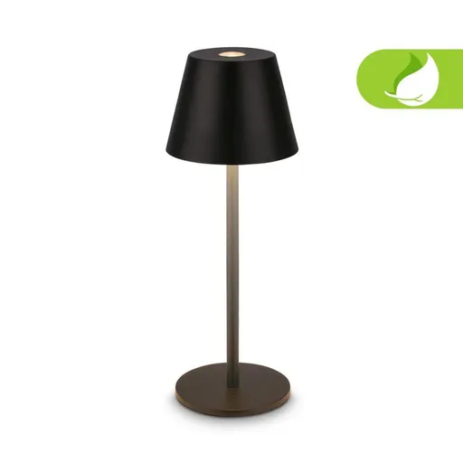 BRILONER Kiki Nano stolní lampička - 1,5W, 130lm, nabíjecí, LED, stmívatelné, teplá bílá, černá 7653015