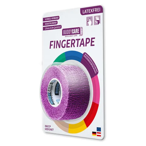 BUDDYCARE®MED Náplast na prsty 2,5 cm x 4,5 m fialová