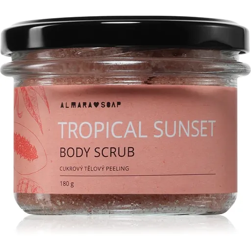 Almara Soap Body Scrub cukrový tělový peeling na celulitidu s vůní Tropical Sunset 180 g