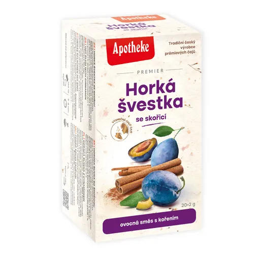 Apotheke Horká švestka se skořicí nálevové sáčky 20x2 g