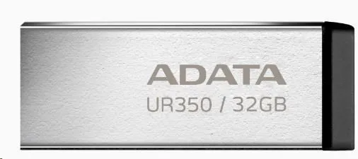 ADATA Flash Disk 128GB UR350, USB 3.2 Dash Drive, kov černá