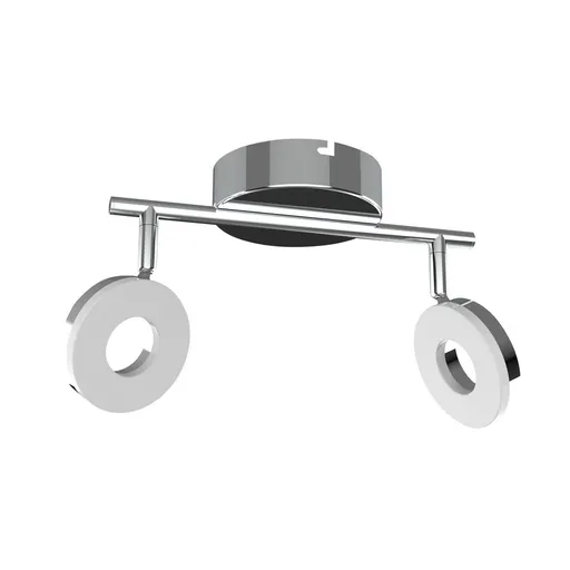 Nástěnná/stropní pásková lampa chromová LED 2x5W Thema