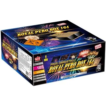 Profi složený ohňostroj royal pyro box 164 ran  (8595596317554)