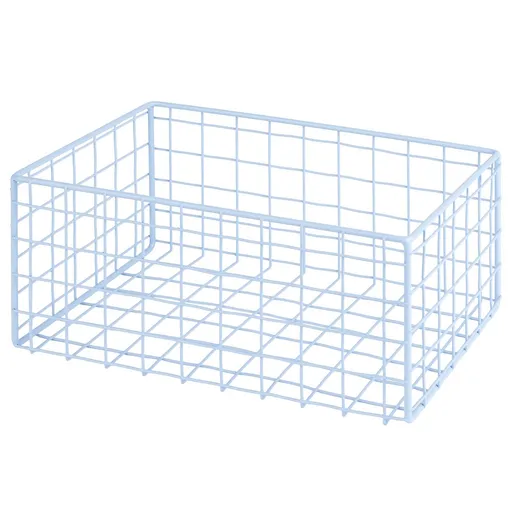 DEPOSIT Úložný kovový koš 26 x 17 cm - sv. modrá