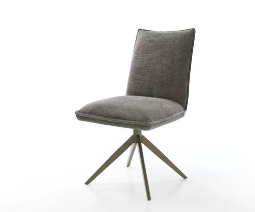 Jídelní židle Lelio-Flex bouclé Měkký tmavě béžová křížová