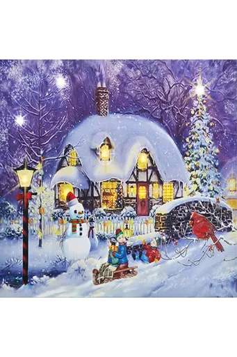 Markslöjd Motiv LED vánoční obraz 30x30 cm