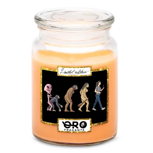 Svíčka Evoluce řasařky (Vůně svíčky: Tropické ovoce)