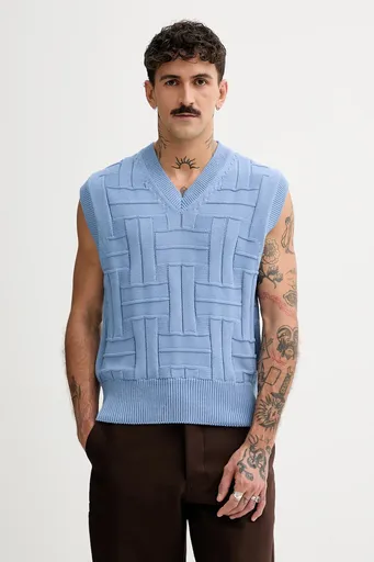 Bavlněná vesta Kenzo Weave