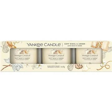 YANKEE CANDLE Soft Wool & Amber 3× 37 g (5038581141091)
