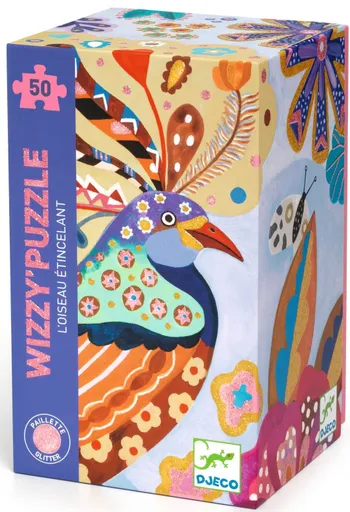 Puzzle Třpytivý ptáček - 50 pcs