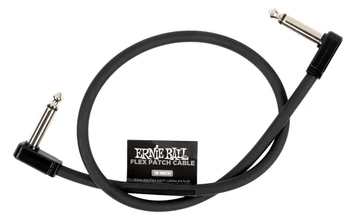 Ernie Ball Flex Patch Cable 18" Black