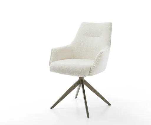 Jídelní židle Alja-Flex s područkami křížová podnož široká kov