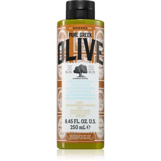 Korres Pure Greek Olive šampon pro suché a poškozené vlasy 250 ml