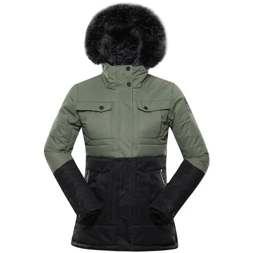 ALPINE PRO EGYPA Dámská zimní bunda, tmavě zelená, velikost