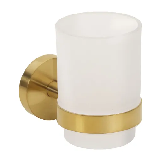 HOPA Držák kartáčků, sklo Barva Zlatá matná KDBE160110012