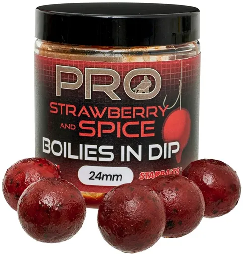 Starbaits Boilies v dipu Pro Strawberry Spice 150g - 20mm,Starbaits Boilies v dipu Pro Strawberry Spice 150g - 20mm