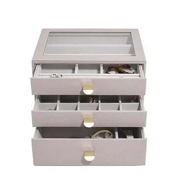 Stackers, Šperkovnice se šuplíky 3 v 1 Taupe Classic Drawers | šedobéžová (75886)