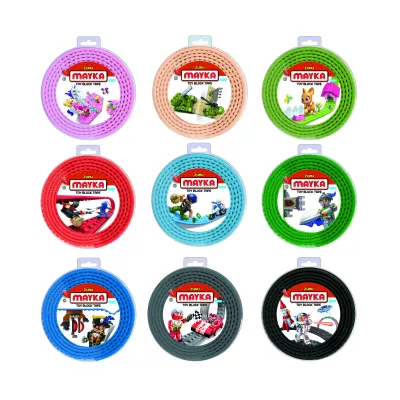 Stavebnicová páska Mayka velká 2 m - 9 druhů - černá