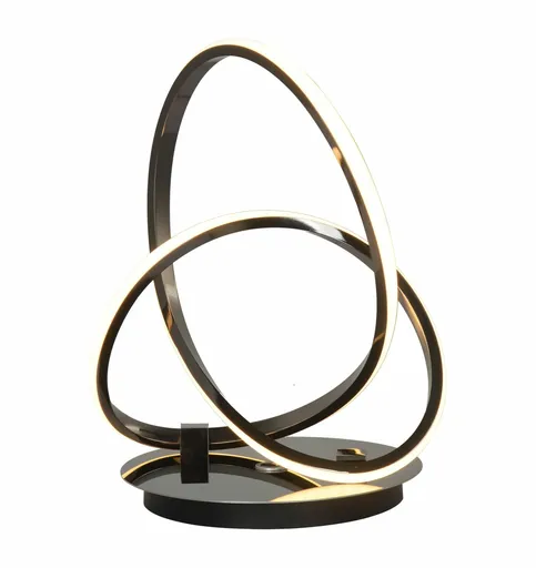 GeeTi Stolní lampa Bandol 12W 1200lm 3000K černý chrom