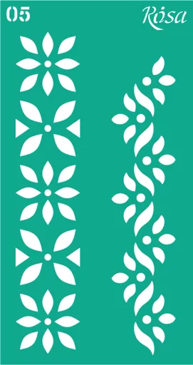 Šablona opakovatelně samolepicí 9x17cm – 05