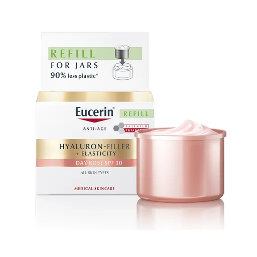 Eucerin Náhradní náplň pro denní krém proti stárnutí pleti SPF 30 Hyaluron-Filler+Elasticity (Day Rosé Cream Refill) 50 ml