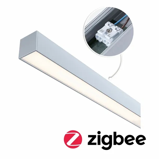 PAULMANN Linion napájení Power Channel Zigbee 230/24V 17W matný chrom 1m
