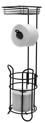 RIDDER MILA stojan s držákem na toaletní papír, černá 2163910