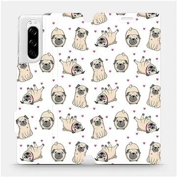 Flipové pouzdro na mobil Sony Xperia 5 - M097P Mopsíci (5903516057436)
