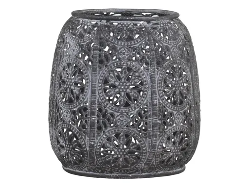 Zinkový kovový vintage svícen Vire zinc - Ø 12*12 cm Chic Antique